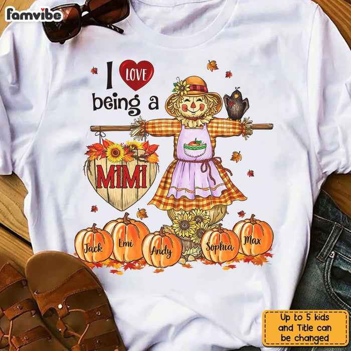 Personalized Fall Pumpkins Season Grandma T Shirt AG181 30O31 1