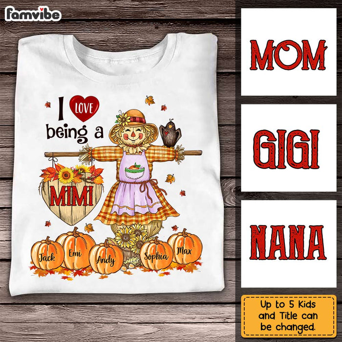 Personalized Fall Pumpkins Season Grandma T Shirt AG181 30O31 1