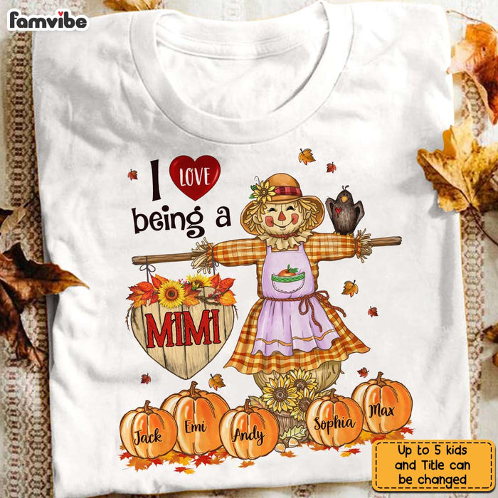 Personalized Fall Pumpkins Season Grandma T Shirt AG181 30O31 1