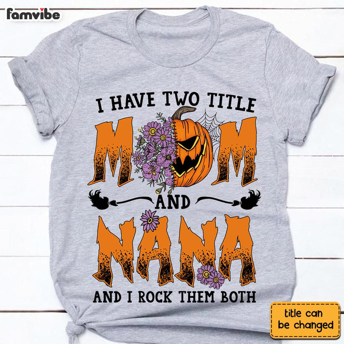 Personalized Halloween Pumpkins Grandma T Shirt AG182 30O28 1