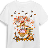 Personalized Blessed To Be A Grandma Fall Pumpkin T Shirt AG185 58O53 thumb 1