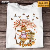 Personalized Blessed To Be A Grandma Fall Pumpkin T Shirt AG185 58O53 thumb 1