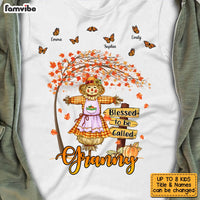 Personalized Blessed To Be A Grandma Fall Pumpkin T Shirt AG185 58O53 thumb 1