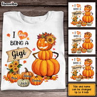 Personalized Fall Grandma Pumpkin T Shirt AG184 23O28 thumb 1