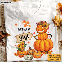 Personalized Fall Grandma Pumpkin T Shirt AG184 23O28 thumb 1