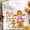 Personalized Fall Pumpkins Grandma T Shirt AG184 30O28 1