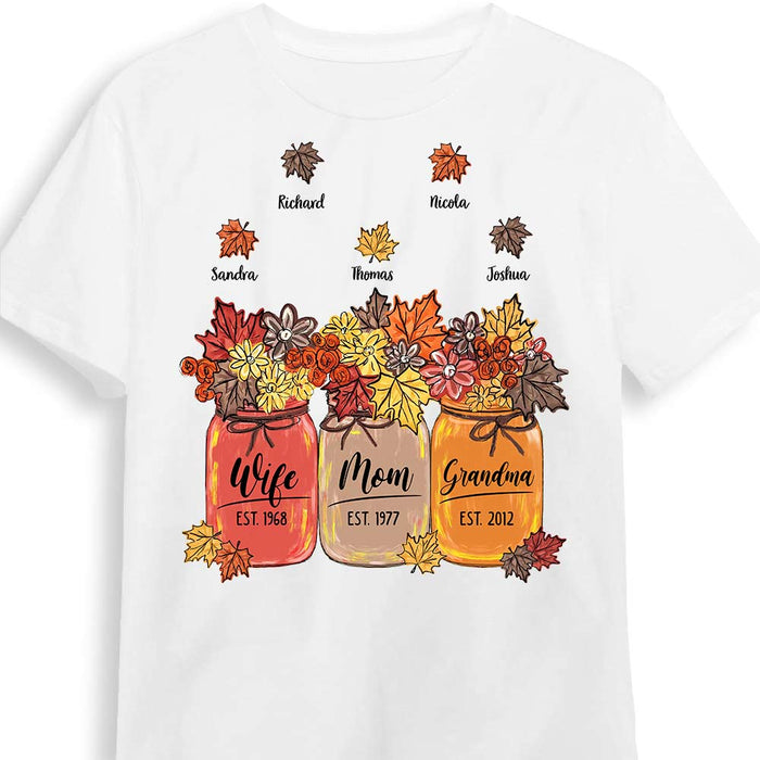 Personalized Fall Grandma T Shirt AG182 32O31 1