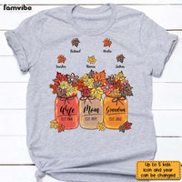 Personalized Fall Grandma T Shirt AG182 32O31 thumb 1
