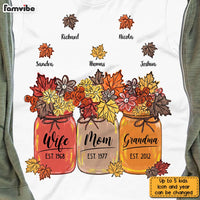 Personalized Fall Grandma T Shirt AG182 32O31 thumb 1