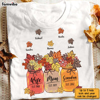 Personalized Fall Grandma T Shirt AG182 32O31 thumb 1