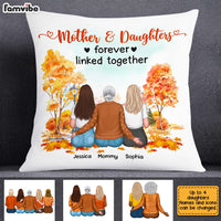 Personalized Fall Mom Daughter Linked Together Pillow AG194 30O31 thumb 1