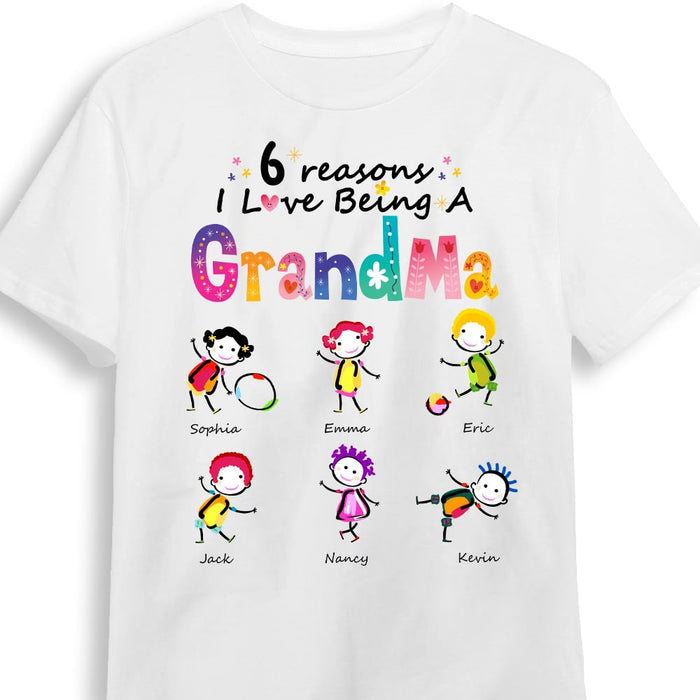 Personalized Reasons I Love Being A Grandma T Shirt AG186 58O53 1