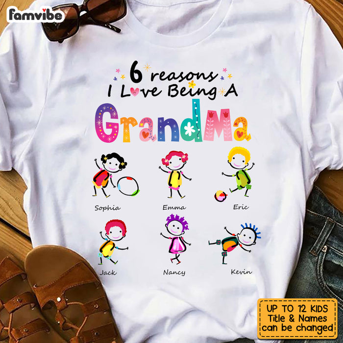 Personalized Reasons I Love Being A Grandma T Shirt AG186 58O53 1