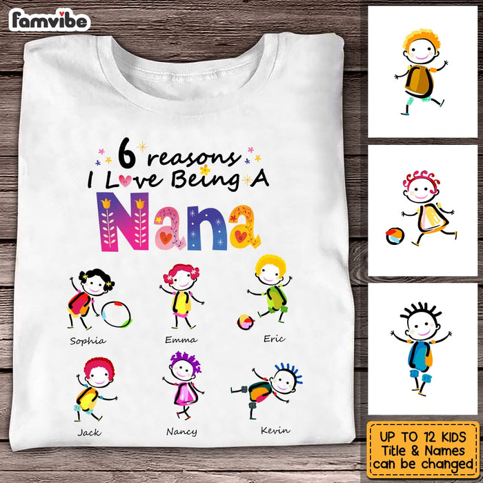 Personalized Reasons I Love Being A Grandma T Shirt AG186 58O53 1