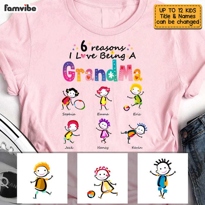 Personalized Reasons I Love Being A Grandma T Shirt AG186 58O53 1