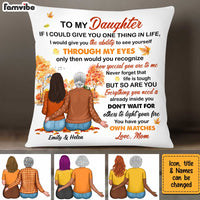 Personalized Fall To My Daughter Pillow AG183 23O34 thumb 1