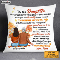 Personalized Fall To My Daughter Pillow AG183 23O34 thumb 1