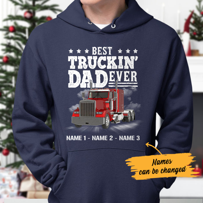 Personalized Trucker Dad Hoodie DB11 87O36 1