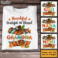 Personalized Fall Pumpkin Grandma T Shirt AG201 32O31 thumb 1