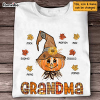 Personalized Fall Scarecrow Grandma T Shirt AG192 85O47 thumb 1
