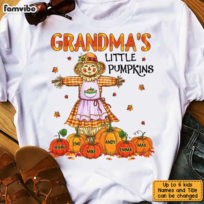 Personalized Fall Pumpkin Grandma T Shirt AG195 23O31 1