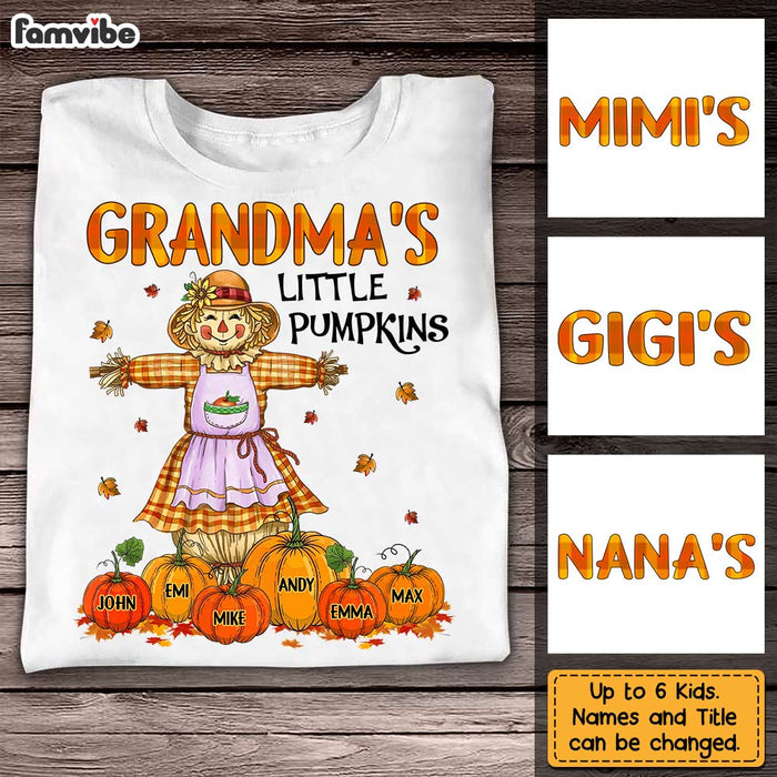Personalized Fall Pumpkin Grandma T Shirt AG195 23O31 1