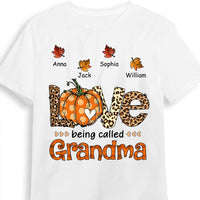 Personalized Fall Love Being Grandma T Shirt AG193 85O28 thumb 1