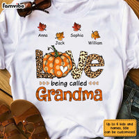 Personalized Fall Love Being Grandma T Shirt AG193 85O28 thumb 1
