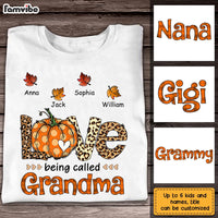 Personalized Fall Love Being Grandma T Shirt AG193 85O28 thumb 1