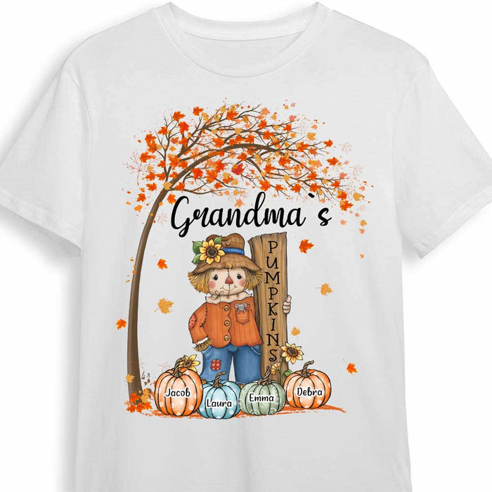 Personalized Fall Scarecrow Grandma T Shirt AG194 85O34 1