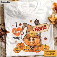 Personalized Love Being Grandma Fall Pumpkins T Shirt AG213 32O28 thumb 1
