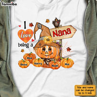 Personalized Love Being Grandma Fall Pumpkins T Shirt AG213 32O28 thumb 1