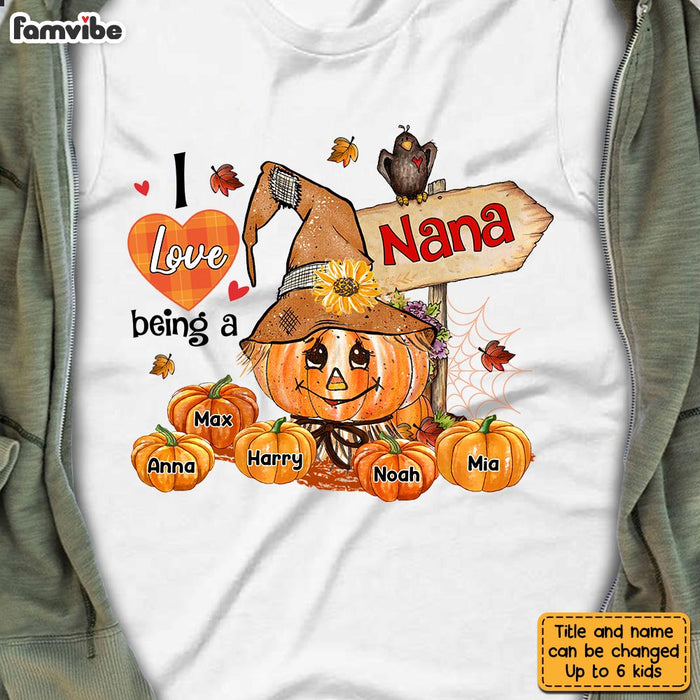Personalized Love Being Grandma Fall Pumpkins T Shirt AG213 32O28 1