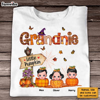 Personalized Grandma Little Pumpkin Halloween T Shirt AG192 58O28 thumb 1