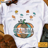 Personalized Fall Pumpkin Grandma T Shirt AG192 85O28 thumb 1