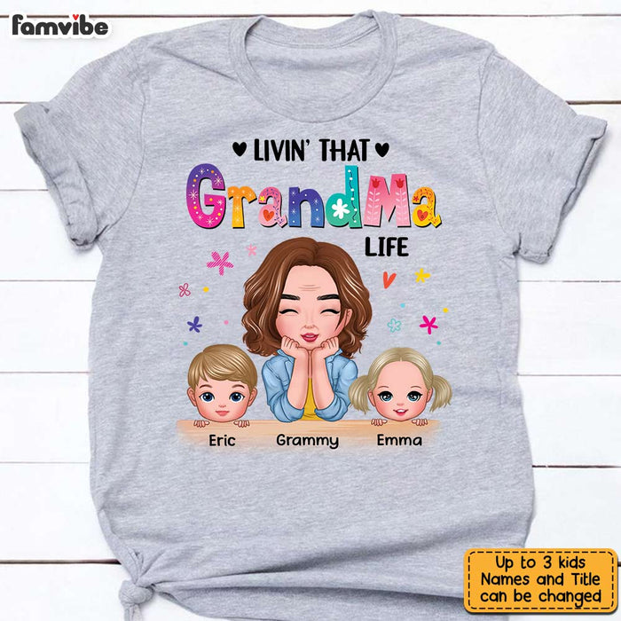 Personalized Livin' That Grandma Life T Shirt AG195 30O31 1