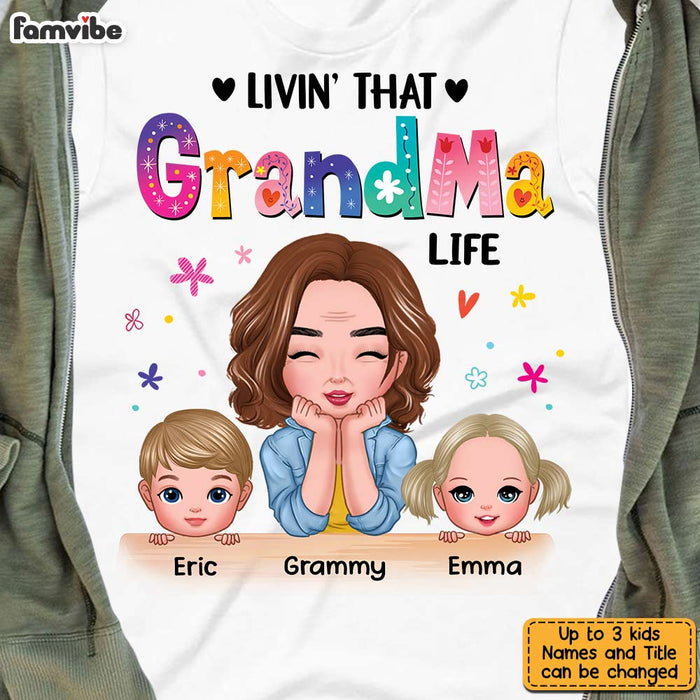 Personalized Livin' That Grandma Life T Shirt AG195 30O31 1