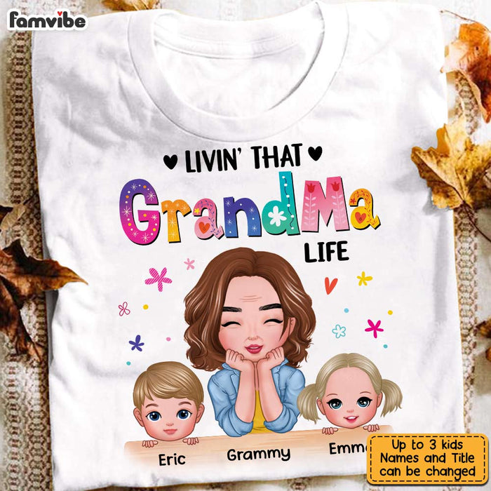 Personalized Livin' That Grandma Life T Shirt AG195 30O31 1