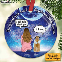 Personalized Dog Memo Rainbow Bridge Circle Ornament AG192 30O34 thumb 1