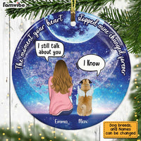 Personalized Dog Memo Rainbow Bridge Circle Ornament AG192 30O34 thumb 1
