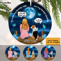 Personalized You Were My Favorite Hello And My Hardest Goodbye Pet Memo Circle Ornament AG194 58O53 thumb 1