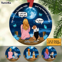 Personalized You Were My Favorite Hello And My Hardest Goodbye Pet Memo Circle Ornament AG194 58O53 thumb 1