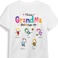 Personalized This Grandma Belongs To Colorful T Shirt AG195 58O53 thumb 1