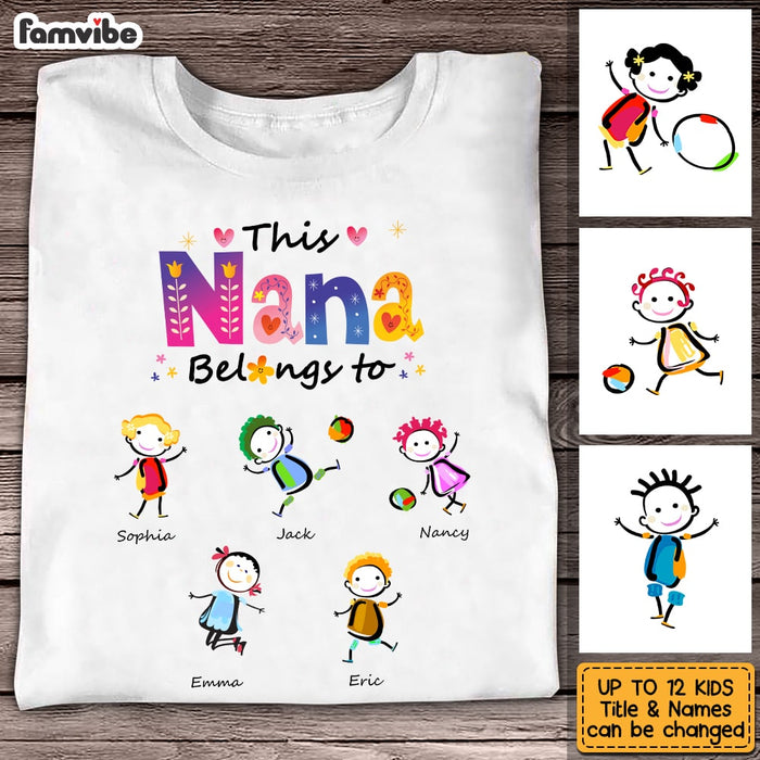 Personalized This Grandma Belongs To Colorful T Shirt AG195 58O53 1