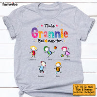 Personalized This Grandma Belongs To Colorful T Shirt AG195 58O53 thumb 1