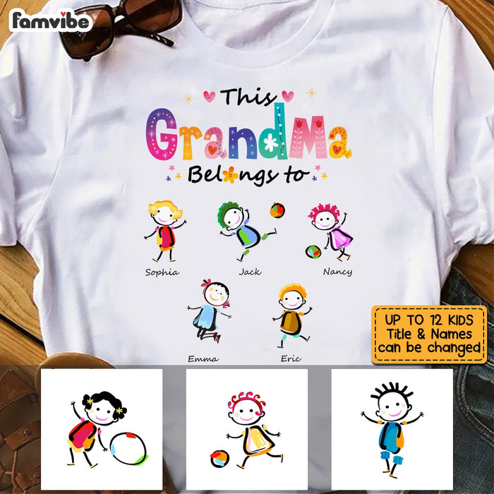 Personalized This Grandma Belongs To Colorful T Shirt AG195 58O53 1
