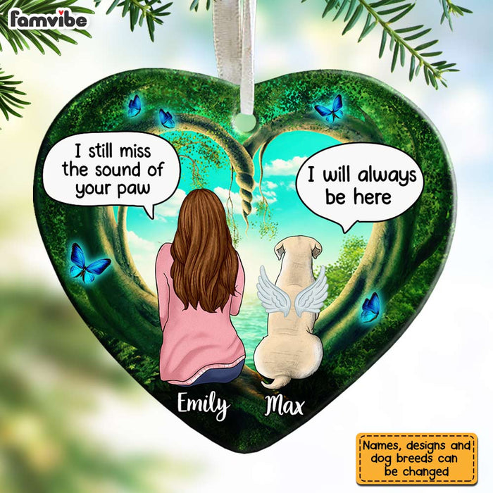 Personalized Dog Memo Forest Heart Ornament AG191 30O31 1
