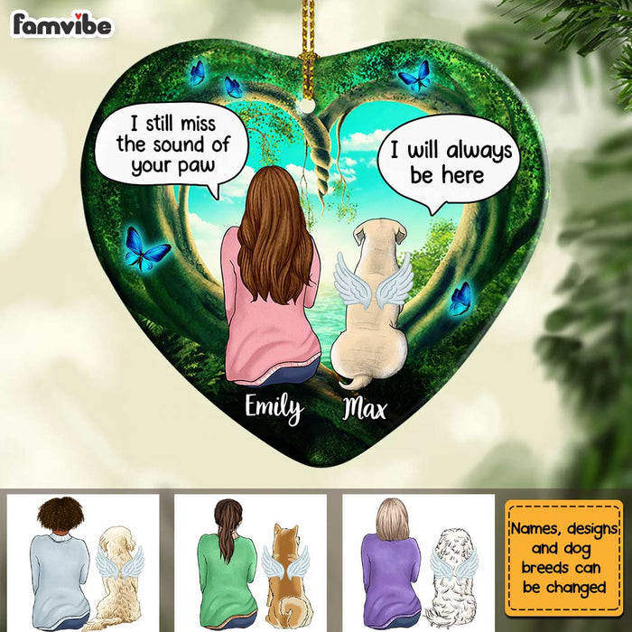 Personalized Dog Memo Forest Heart Ornament AG191 30O31 1