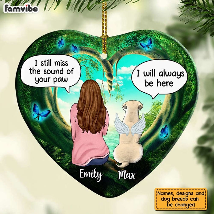Personalized Dog Memo Forest Heart Ornament AG191 30O31 1