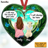 Personalized Dog Memo Forest Heart Ornament AG191 30O31 thumb 1